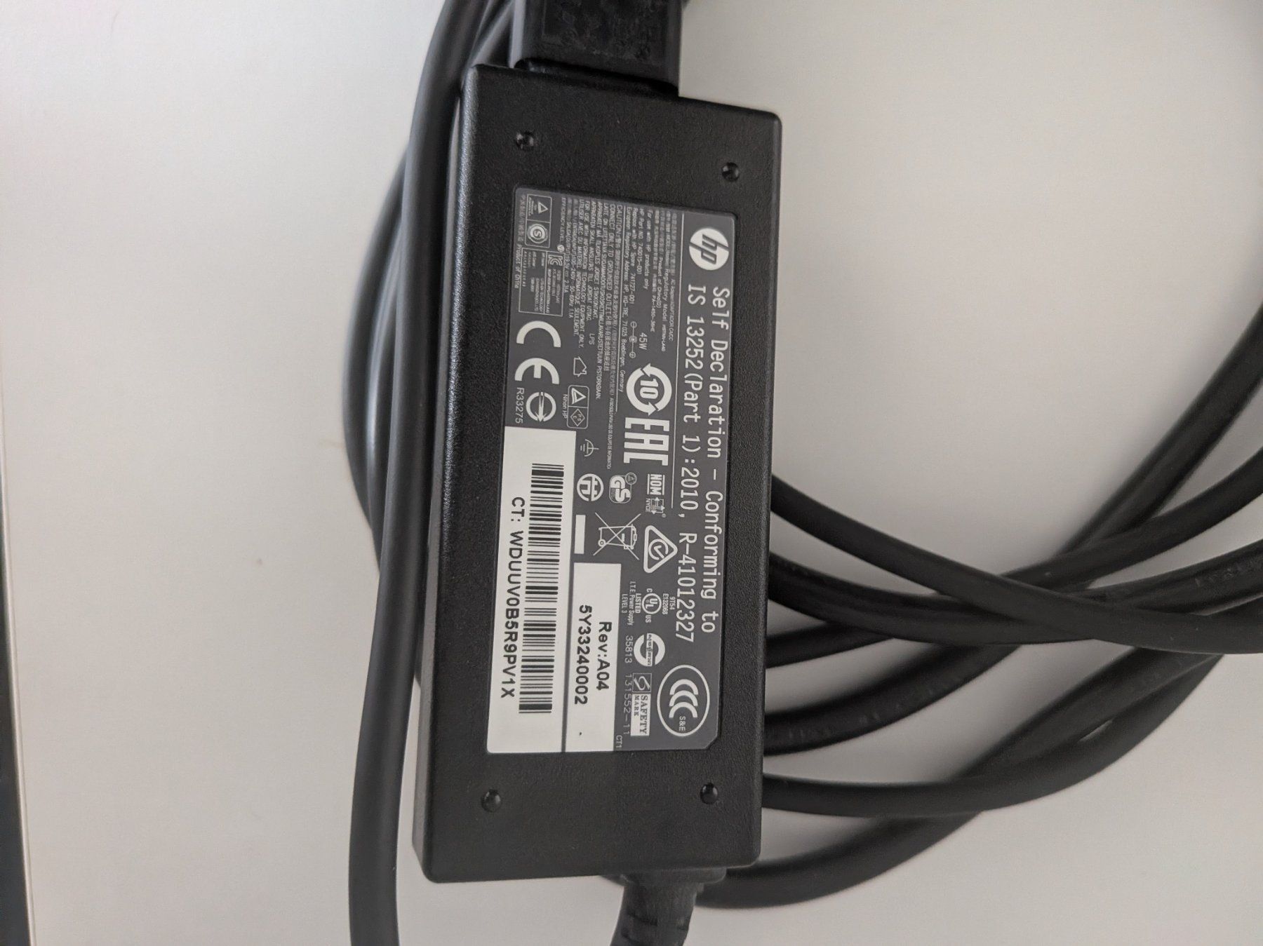 Hewlett Packard Ladegerät: Original HP laptop chargeur 45W – Gebraucht aus Genève von hbs_pro 1