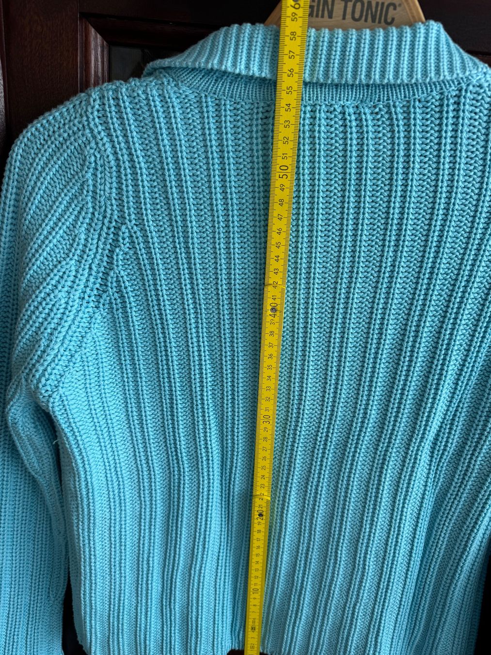 Giacche: Passport Strickjacke Cardigan Türkis – Usato da Obfelden venduto da cesarina10 6