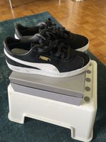 Baskets Puma noires Daim/cuir T38 bon  état