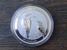2017 KOOKABURRA 1 UNZE OZ SILBER AUSTRALIEN SILBER 999