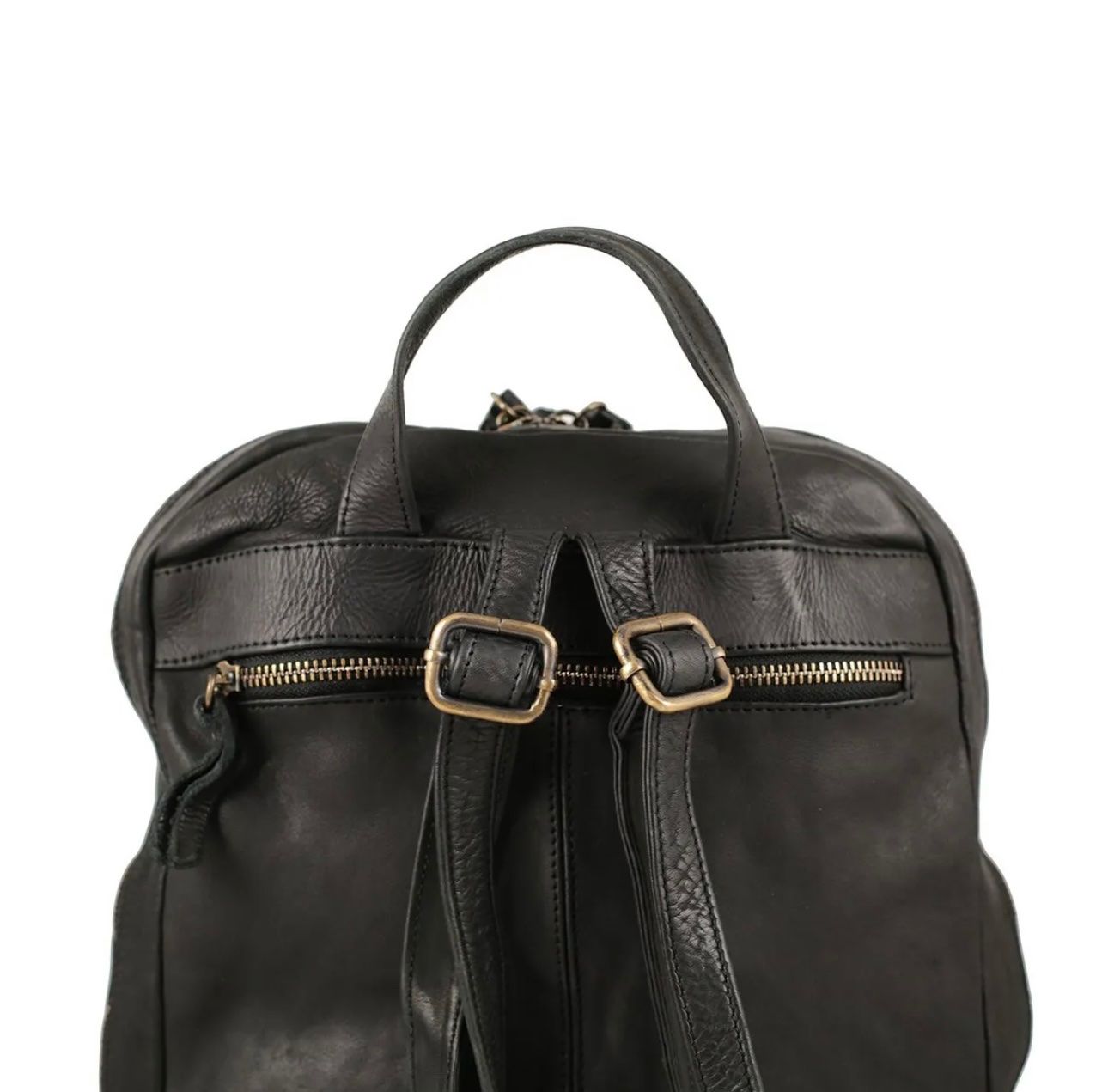 Zaini: Lederrucksack groß Milano - Farbe: Schwarz – Nuovo e nell'imballaggio originale da Wittenbach venduto da WWW.DRILUBAGS.CH 1