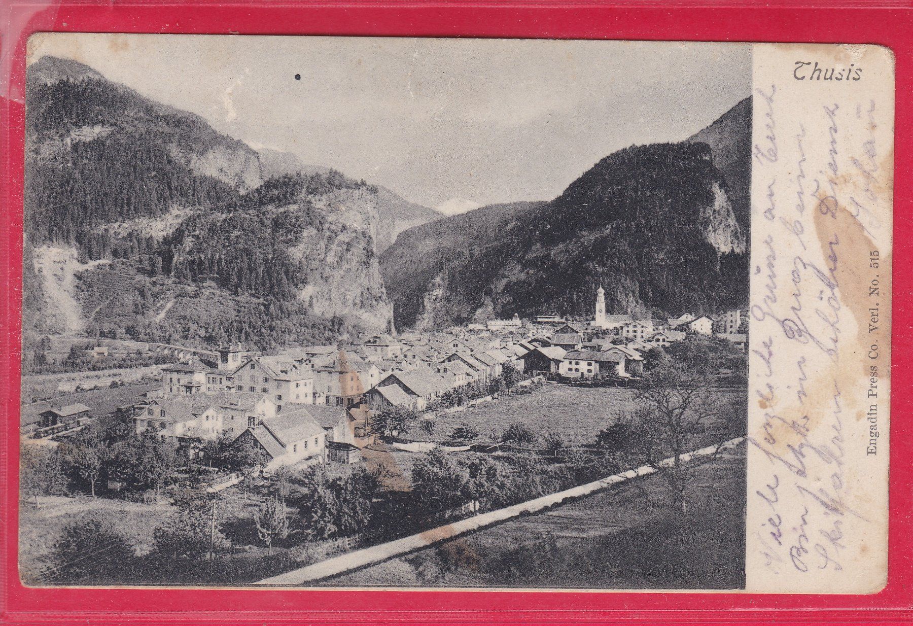 Cartoline postali: THUSIS, FELDPOST – Usato da Oberrieden venduto da Gebirgsstelze