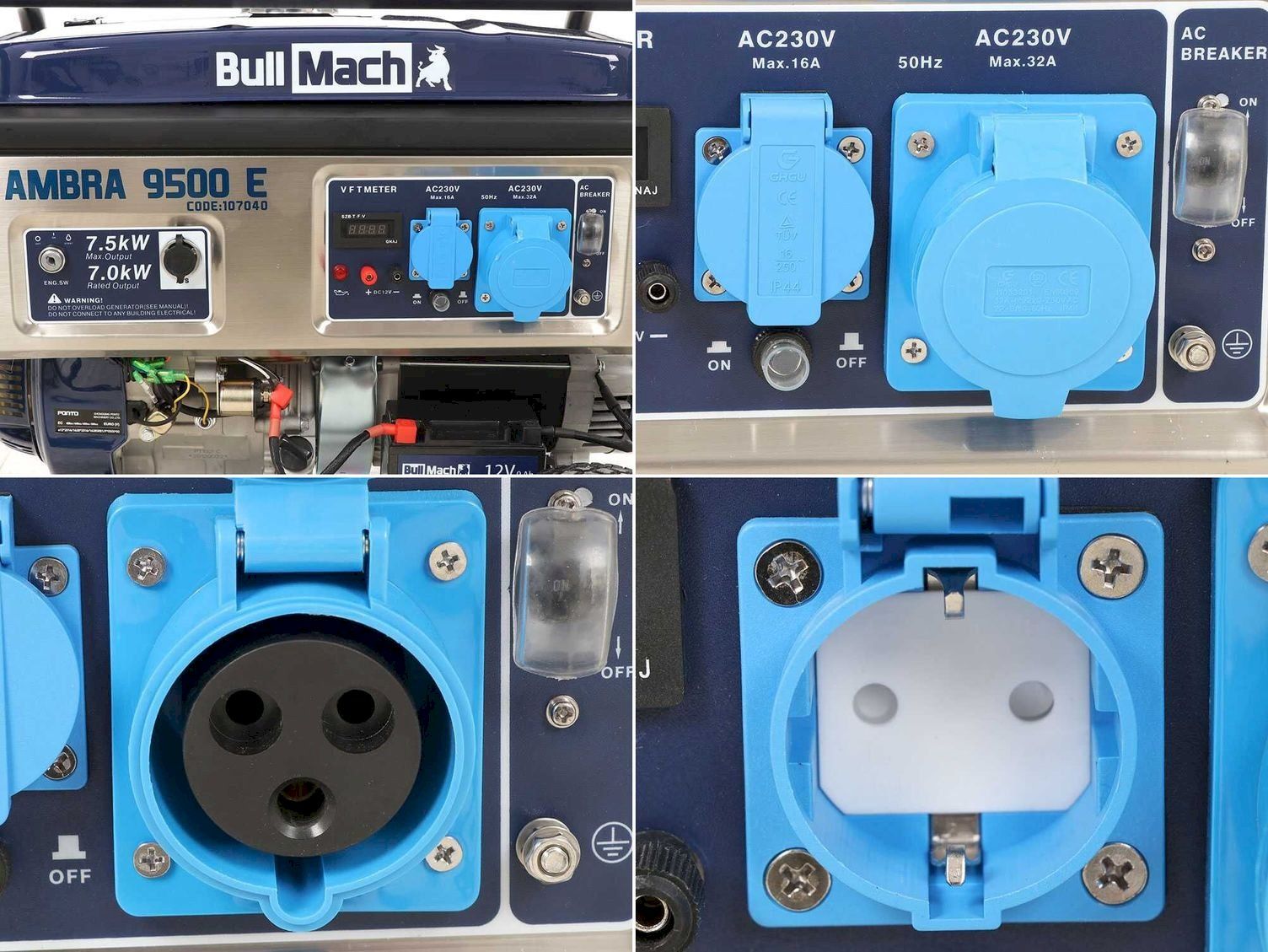 Generatori di corrente: BullMach AMBRA9500E Benzin-Stromerzeuger – Nuovo e nell'imballaggio originale da Bottighofen venduto da zaap 7