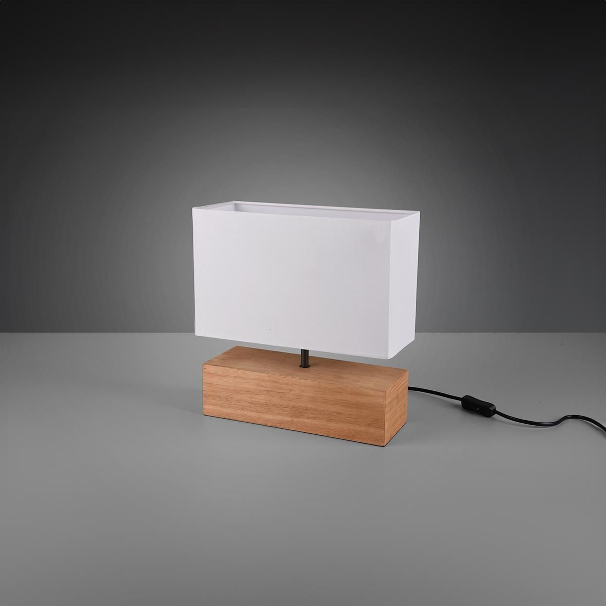 Lampade: Tischleuchte, Holz, Stoff, 30 cm Höhe – Nuovo (secondo la descrizione) da Kreuzlingen venduto da Smart-Light 1
