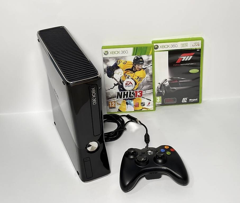 Microsoft Console: Xbox 360 S | Controller + 2 Giochi | 250GB – Usato da Gordola venduto da kar_gy5g