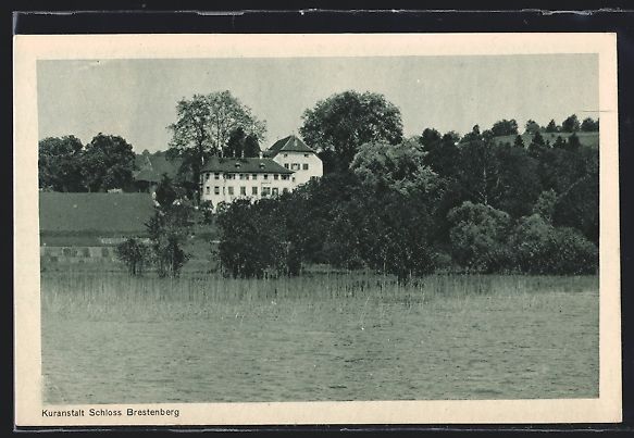 Cartoline postali: Brestenberg, Blick zur Kuranstalt Schlos – Usato da Berlin venduto da bartko-reher