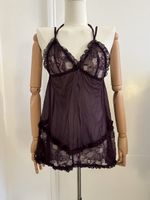 Purple Lace Babydoll Top - size M