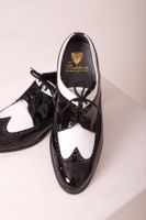 HerrenLackschuh, Rahmengenäht,Oldtimer, Vintage,schwarzweiss