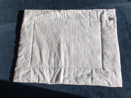 Baby Krabbeldecke, hellblau mit Sternen 100x80 cm, gefüttert