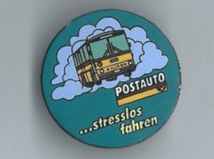 Placchette & Badge: Postauto  ...stresslos fahren! Pin – Usato da Zürich venduto da t24_de