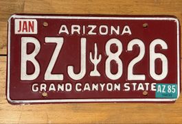 Autonummer, Nummernschild Arizona