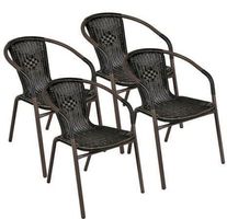 Nexos 4er Set Bistrostuhl Stapelstuhl