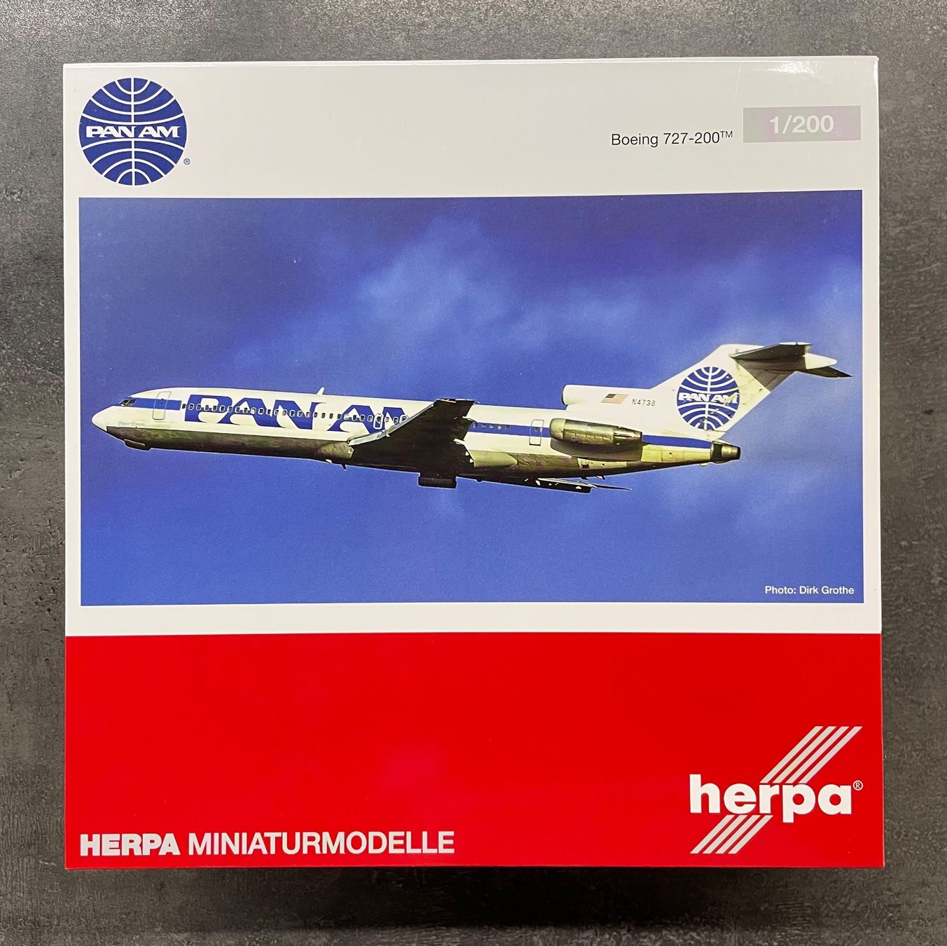 Herpa Kit di modellismo & Modellini statici: Herpa Wings 571845 "Pan Am" – Nuovo e nell'imballaggio originale da Sursee venduto da Toni-SpielSursee