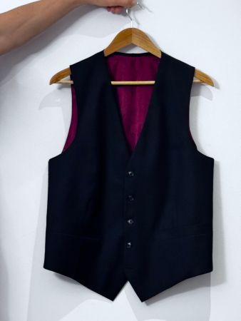 Elegante Herren Weste, Dunkelblau, Grösse 50, Top Zustand!