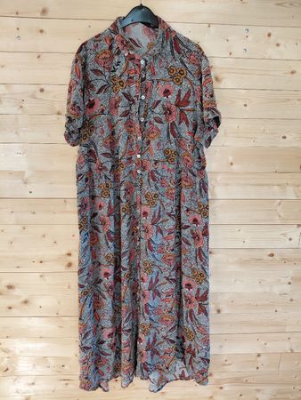 Robe coton à motif floral