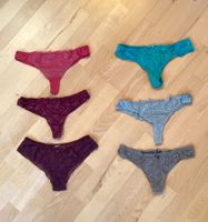 6 Damen Tangas verschiedene Farben gebraucht guter Zustand