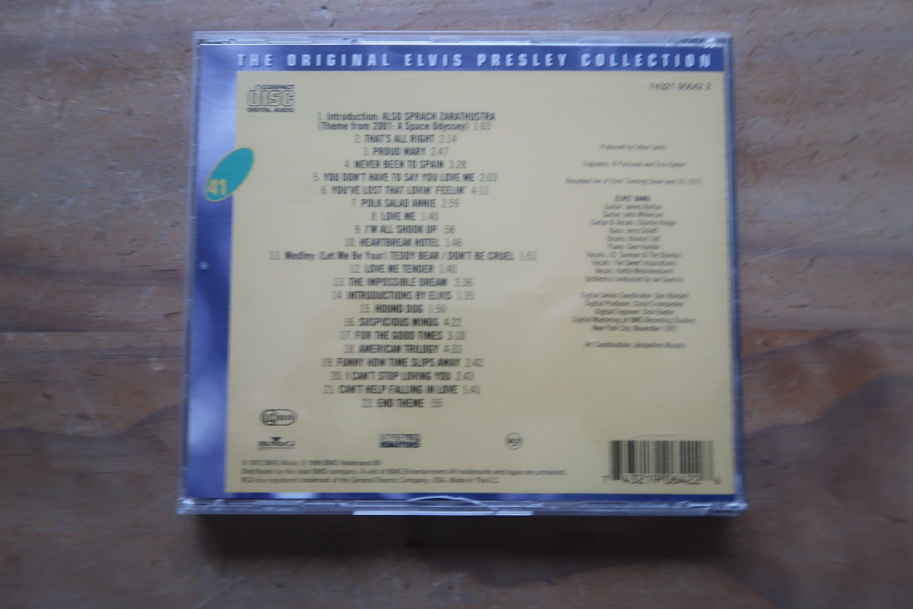 CD: ELVIS PRESLEY - AS RECORDED AT MADISON SQUARE GARDEN - CD – Usato da Basel venduto da Patiscat 1