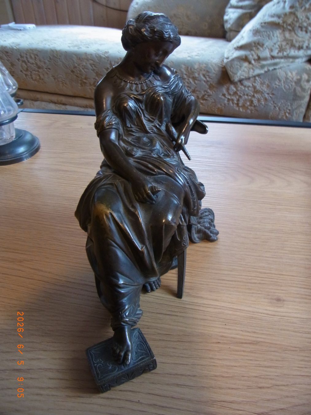 Statuette: Antike Bronze Figur eines römischen Denkers...... – Usato da Uezwil venduto da Fauchi51