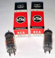 2 Röhren / Radioröhren 6BH6 (E90F), Pentode, NOS, RCA