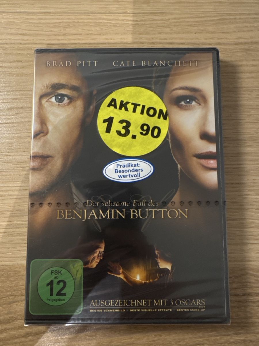 Tutti i DVDs: DVD Der seltsame Fall des Benjamin Button - Neu & OVP! – Nuovo e nell'imballaggio originale da Wettingen venduto da Chuljaa