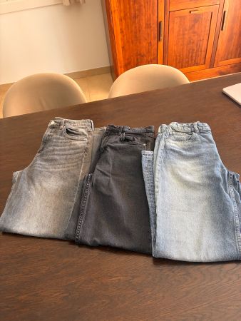 Lot de 3 jeans fille wide leg H&M taille 158 bon état
