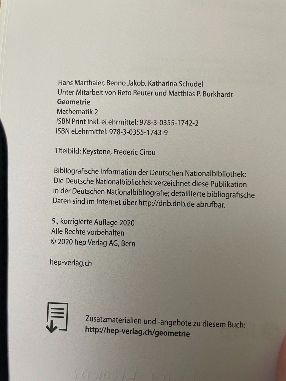 Bücher: Geometrie HEP-Verlag – Gebraucht aus Biberstein von biberklemi 3