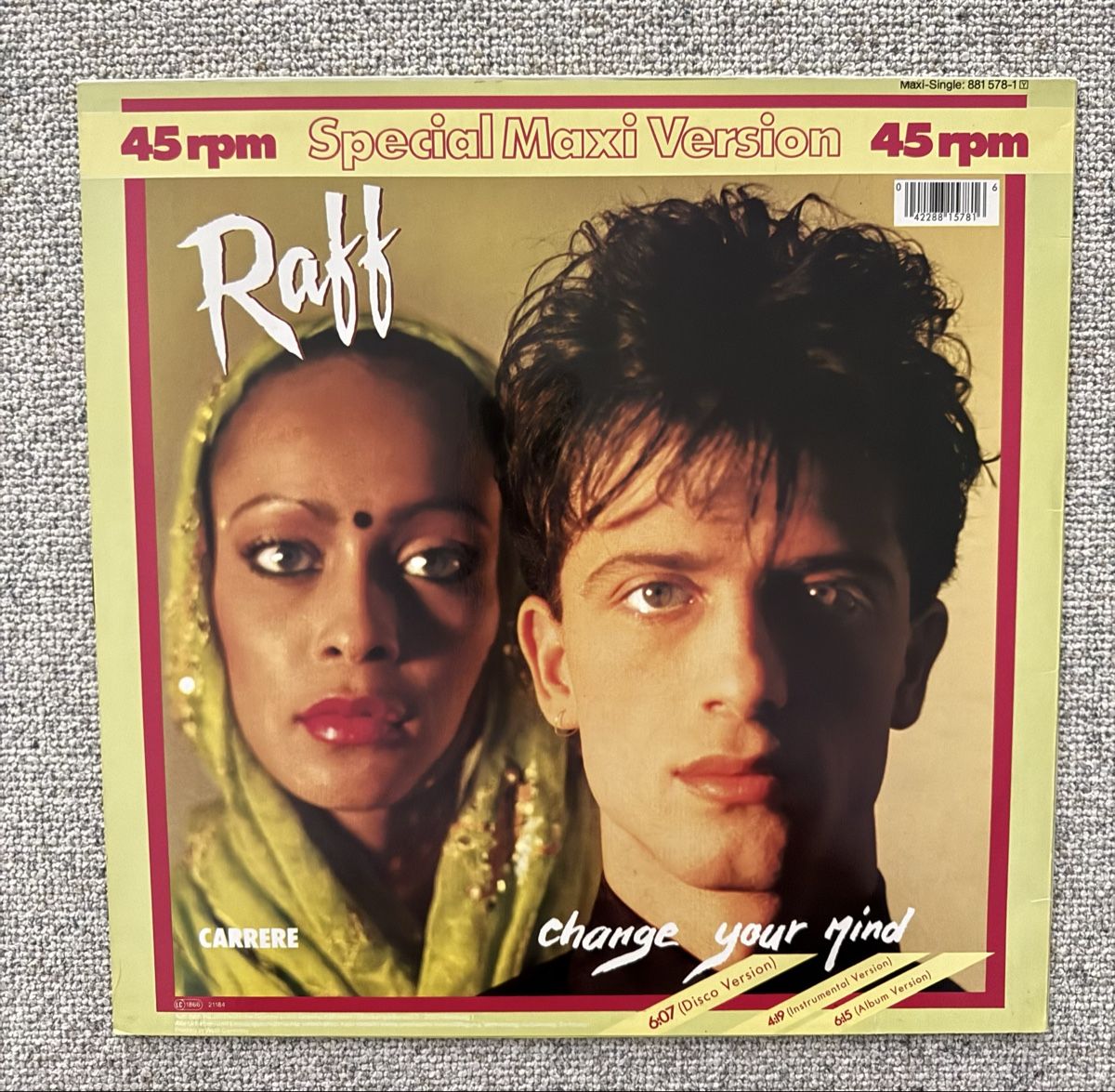 Dischi in vinile: Raff - Change Your Mind - 12" Maxi - 80s – Usato da Rorbas venduto da BlackstarRecords 1