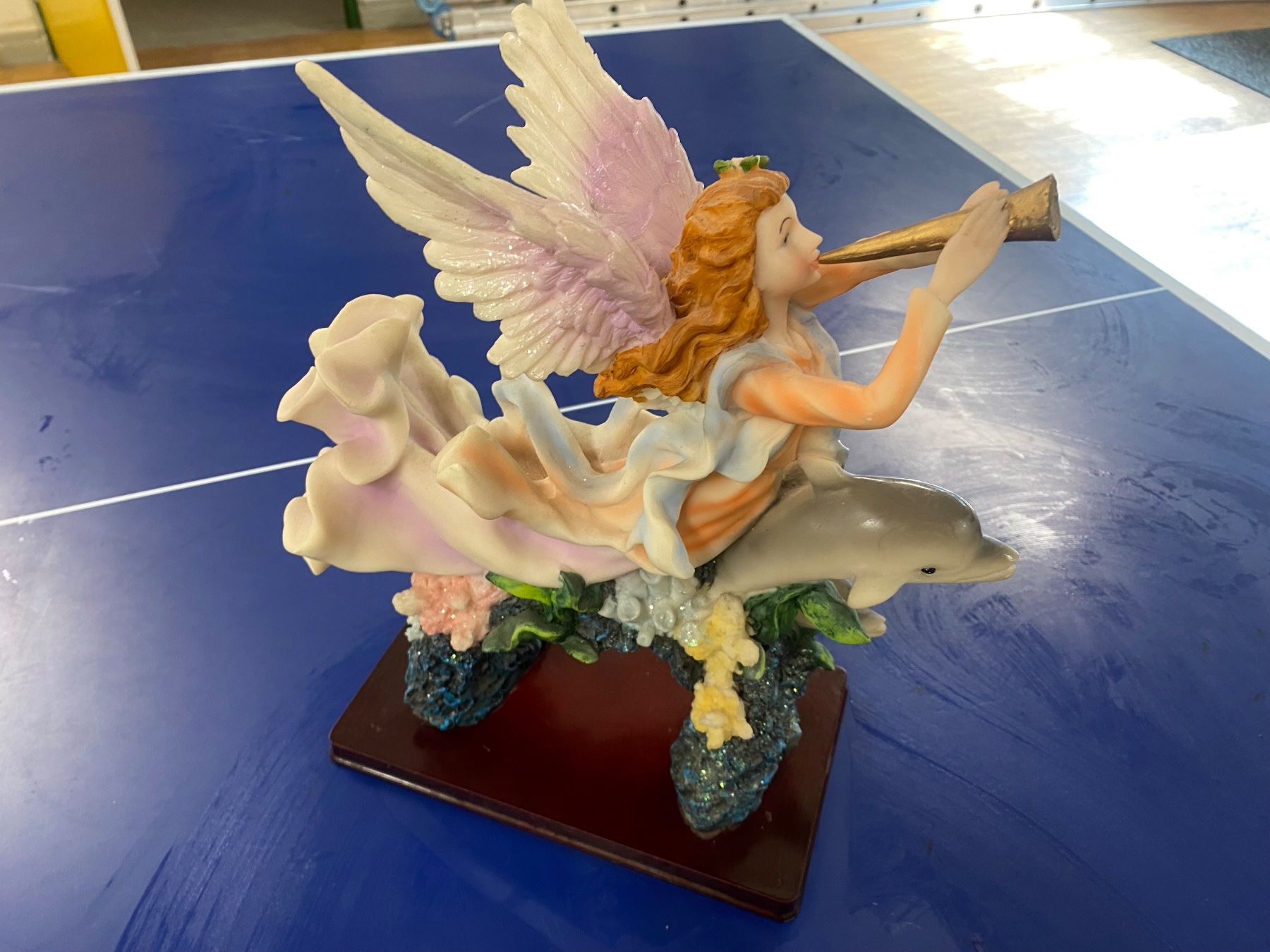 Statuette: Delphin mit Sirene, 35 cm hoch – Usato da Ebikon venduto da edithundkari 3