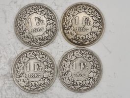 1 FR 1887 Lot 4 Stück