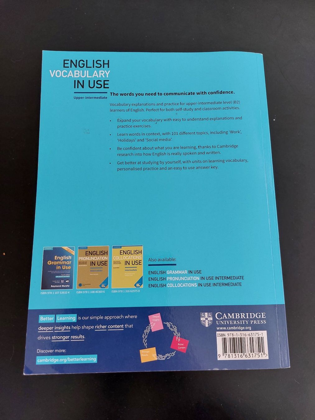 Libri: "English Vocabulary in Use: Upper-intermediate – Usato da Biel/Bienne venduto da big_hxr7 1