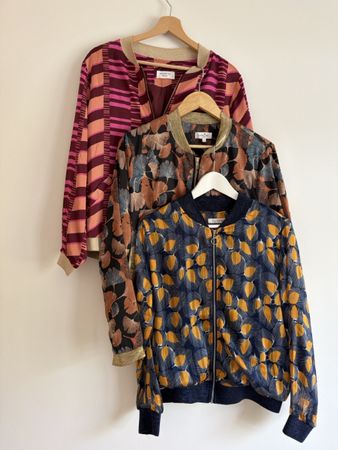 Set 3 x Bomberjacke Print Grösse L guter Zustand