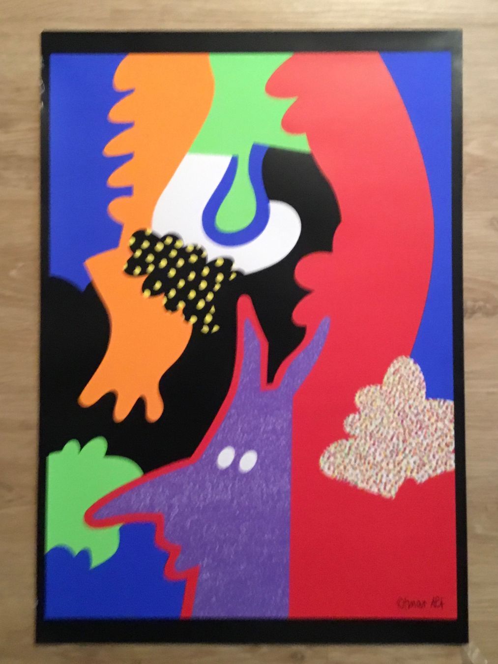 Poster & Bilder: Moderne Kunst Siebdruck von Otmar Alt 1976 – Gebraucht aus Schlieren von Jeajet 4