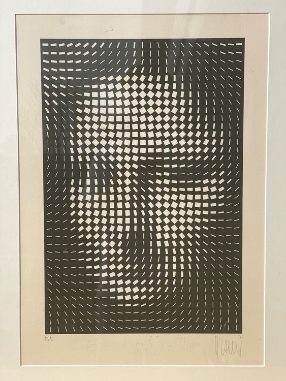 VASARELY Siebdruck handsigniert MONA LISA YVARAL Bild | Acheter sur Ricardo