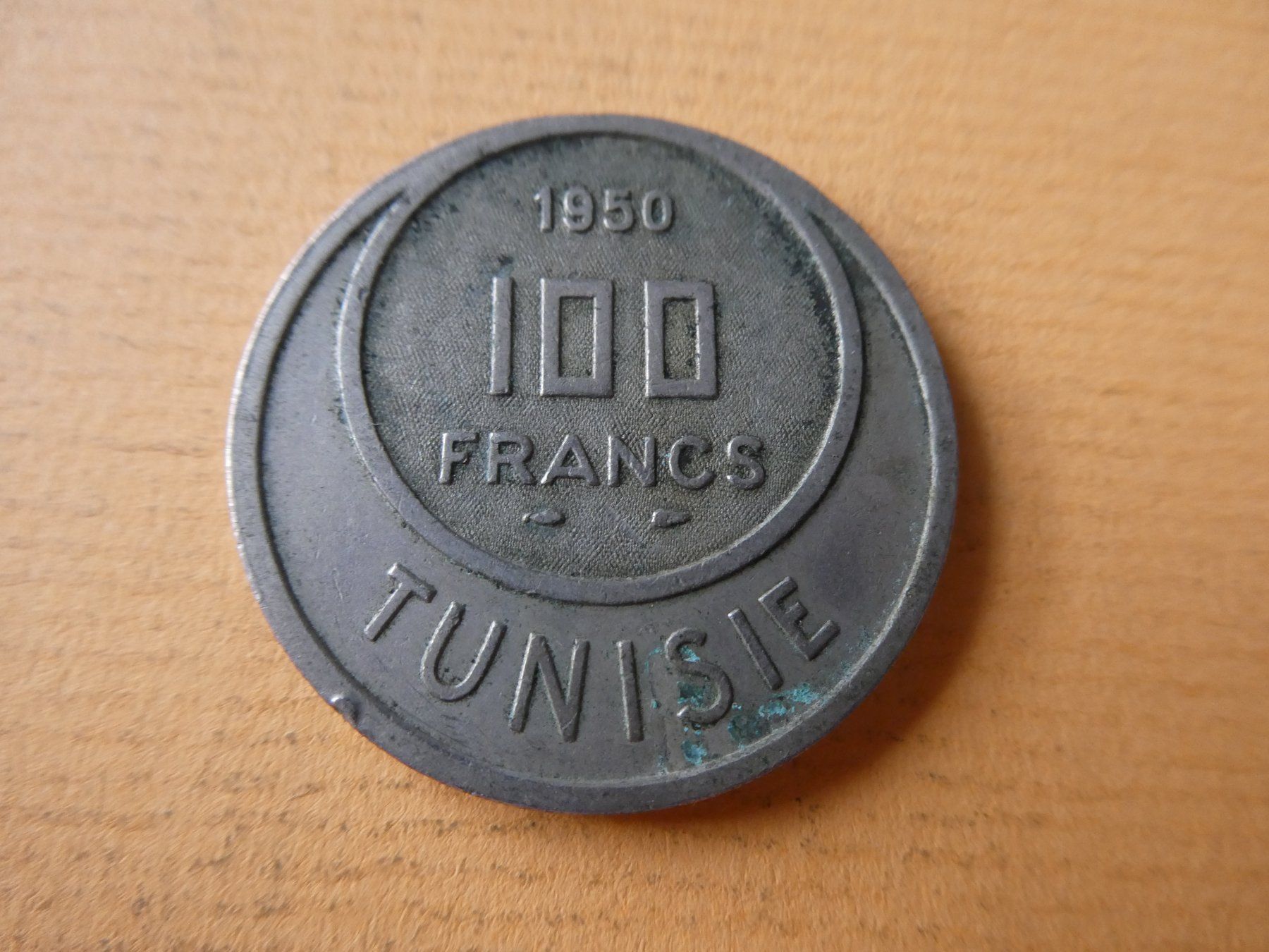 Toutes les monnaies: Tunesien 1950, 100 Francs – D'occasion à Hinterforst par Rohusri 1