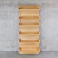Modulares Wandregal aus Holz