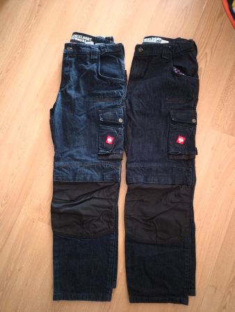 2x Engelbert Strauss Arbeits-Hosen dunkelblau Gr. EU 52 neu!