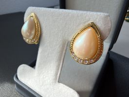 Vintage Ohrringe Clips Luxus Modeschmuck  