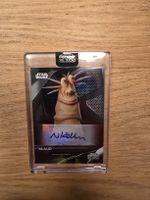Sammelkarte Topps Star Wars Chrome Black Klaud Autogramm