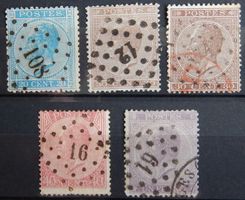 Belgien Kat. 15-18 gest. 1865 Kat. 160 Euro