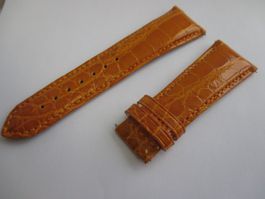 Chariol Genuine Crocodile Leather Strap 25 x 20 mm Handmade