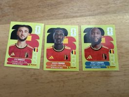 FIFA WM 2026 Panini Sticker Belgien 3er Set, BEL 5/10/20