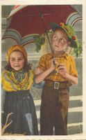 Costumi Ticinesi TI Kinder Fotokarte 1951 sehr gut erhalten
