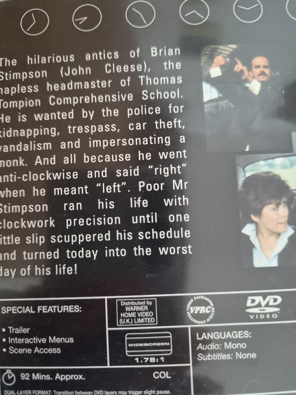 Alle DVDs: CLOCKWISE JOHN CLEESE DVD – Gebraucht aus Zofingen von Tinpan 2
