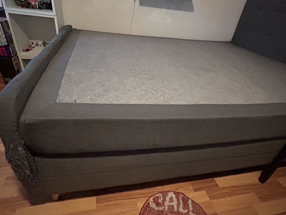 Betten: Boxspringbett 160 × 200 cm - Grau – Gebraucht aus Rorschach von Xenia_6qjs 4