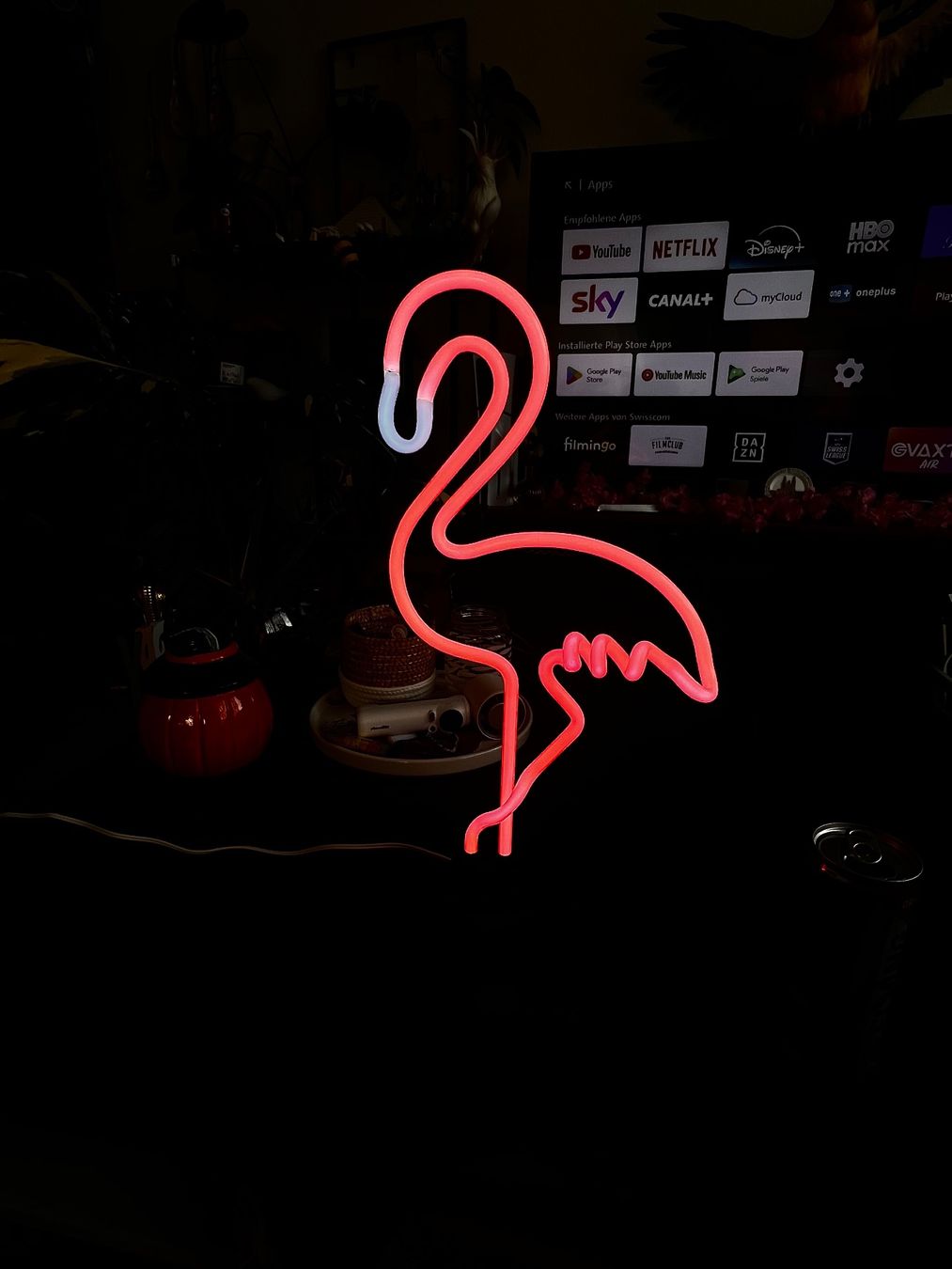 Lampen: Neonlampe Flamingo – Neu (gemäss Beschreibung) aus Niederglatt ZH von NICELODEON18 2