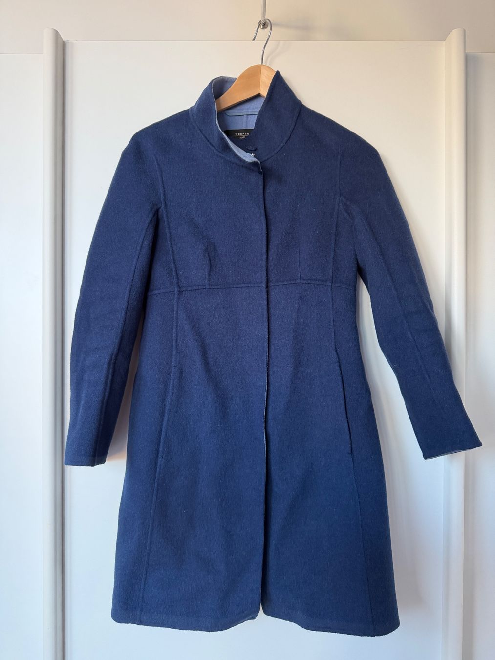 Max Mara Cappotti: MaxMara Weekend Frühlings-Mantel blau – Usato da Lenzburg venduto da hay84 1