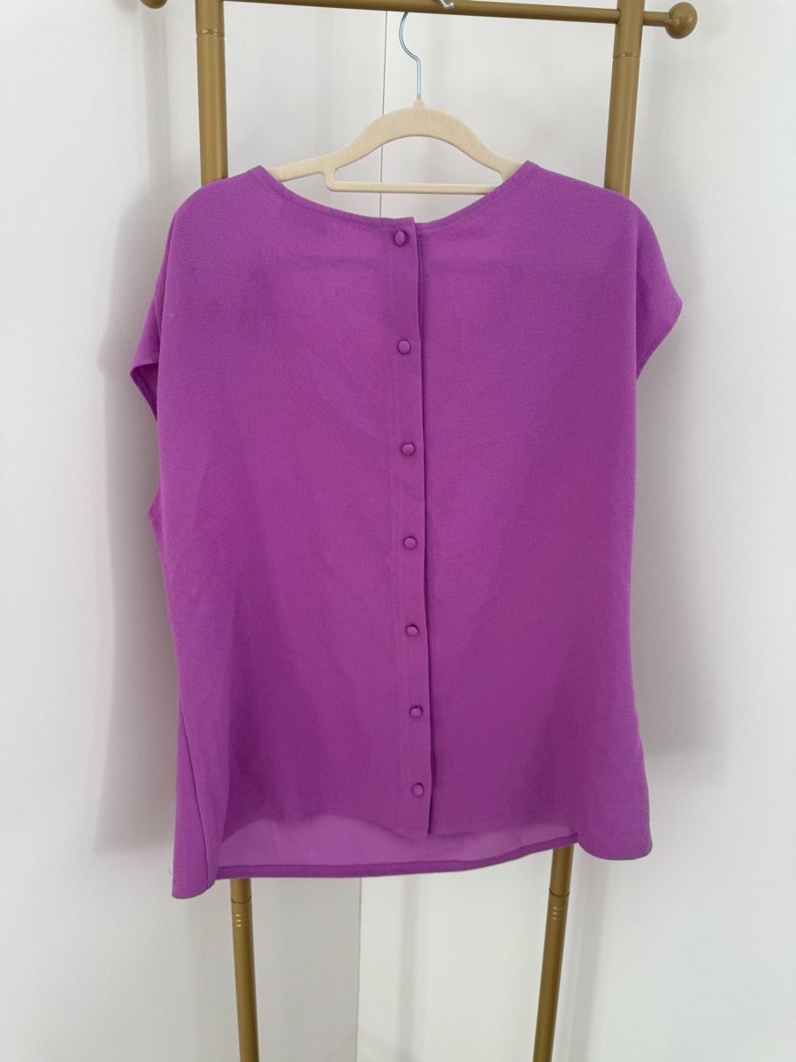 Next Camicette: Next Bluse in kräftigem Violett – Usato da Zürich venduto da di_archive 1
