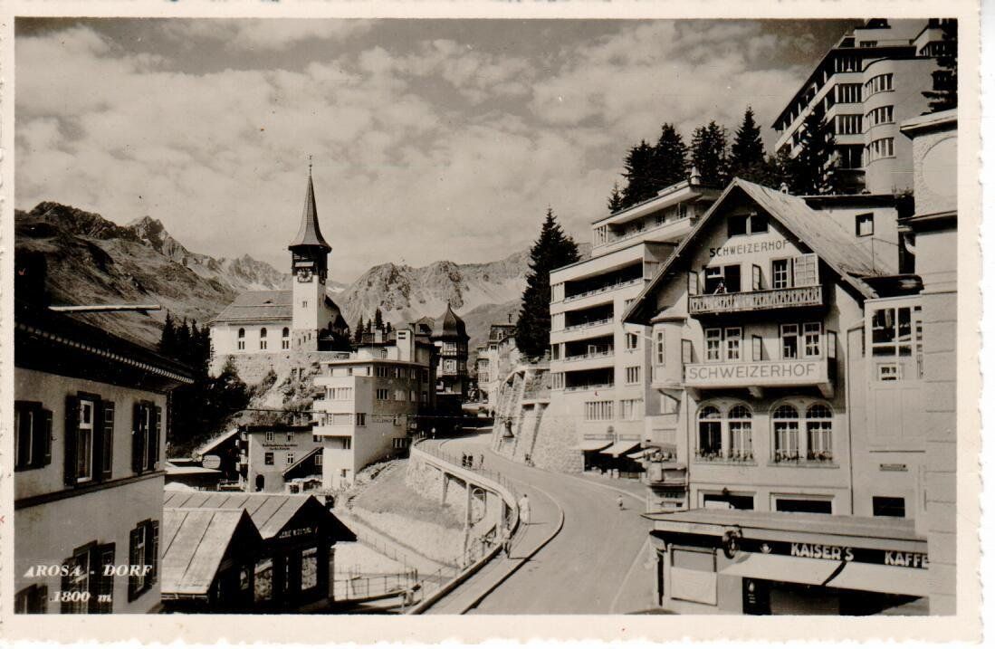 Ansichtskarten: Arosa Dorf – Gebraucht aus Wolhusen von Curver9