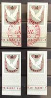 1945 - Ausschnitt aus Basler Taube Block W23 ** + ET
