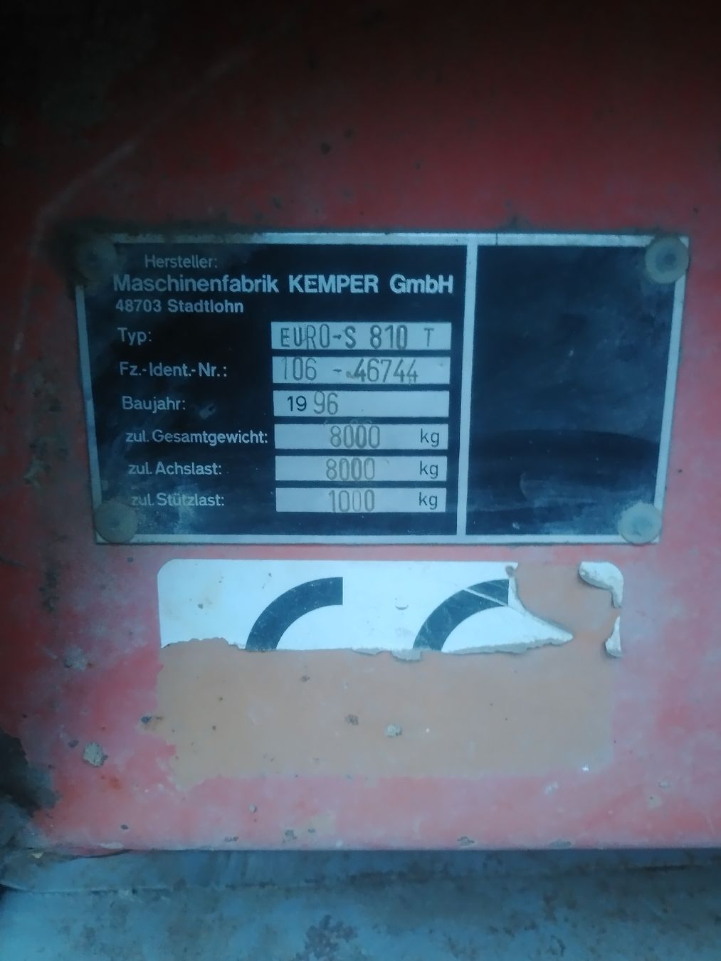 Kemper Rimorchi: Kemper Ladewagen – Usato da Kallnach venduto da burri1992 2